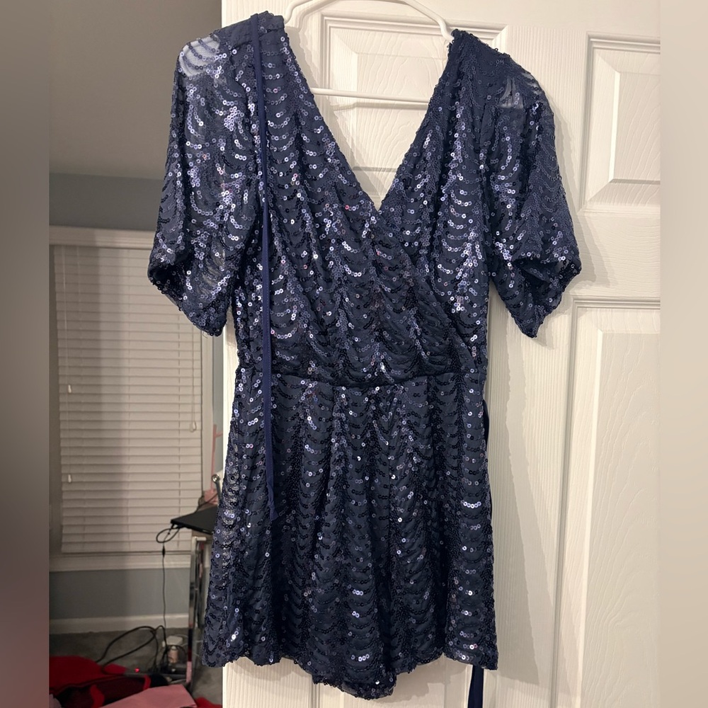 Charlotte Russe Sequins Romper Size XS